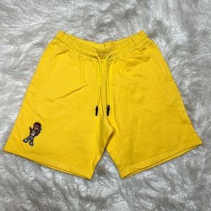 The Boondocks Mens Sweat Shorts Riley Freeman Yellow Aaron McGruder Size Med